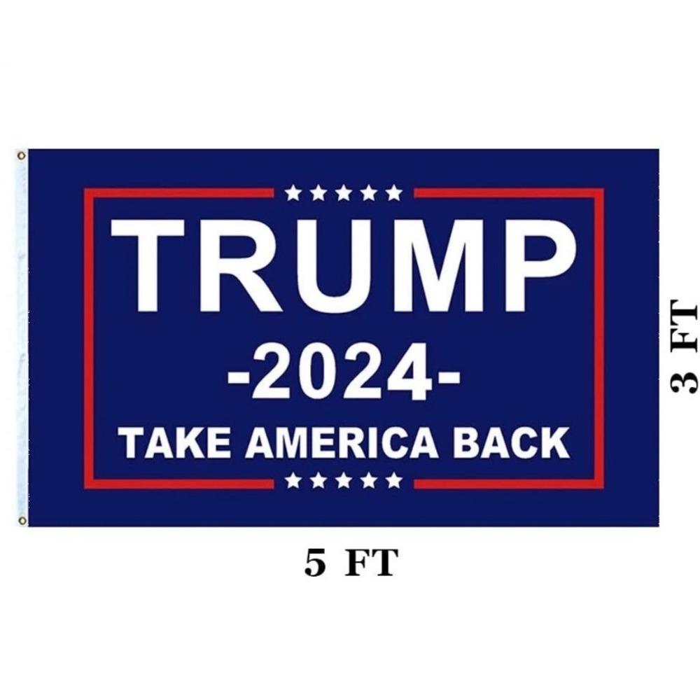 Trump 2024 Flag Take America Back Banner 3x5 Ft Blue Red White MAGA‎ Mancave New